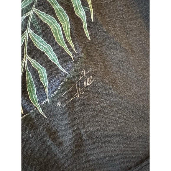 Vintage Kittens J Carr Puma Big Graphic Plants Black Shirt OSFA 80s/90s‎ - Picture 4 of 12